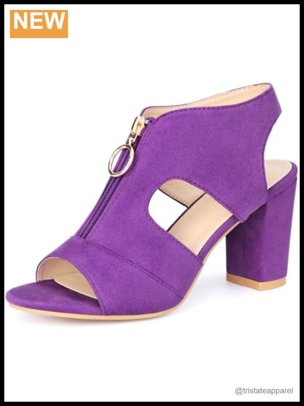 Women's Gladiator Sandals Faux Suede Chunky Heel Slingback Open Toe